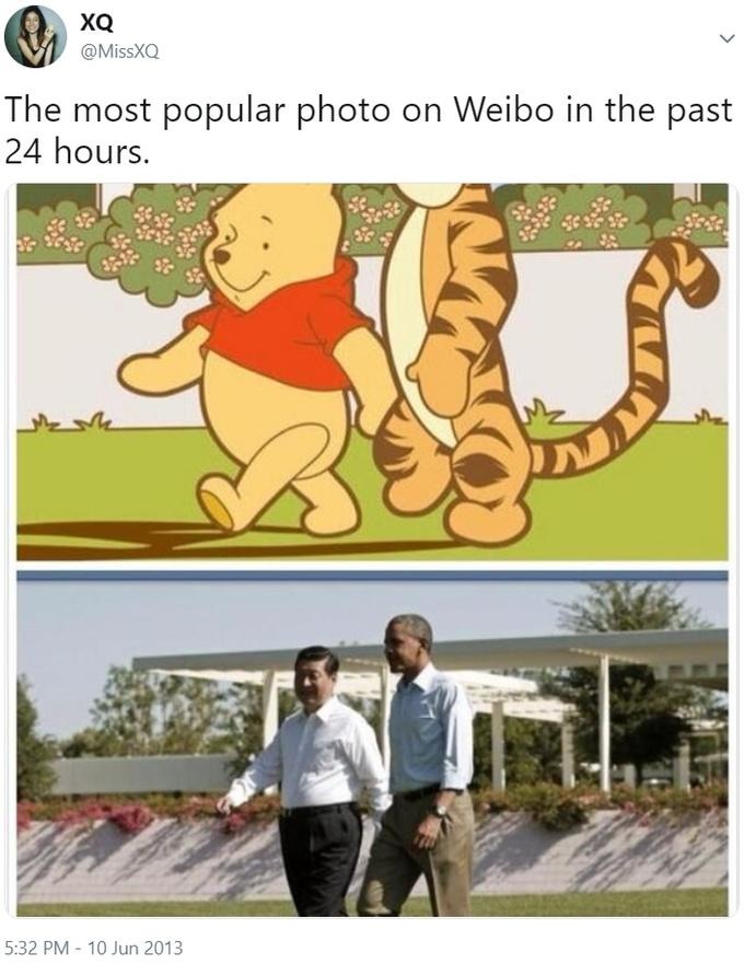 Xi Jimping Winnie the Pooh comparison - meme