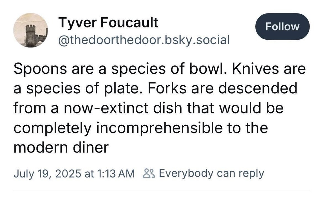 Cutlery evolution makes more sense than ours - meme