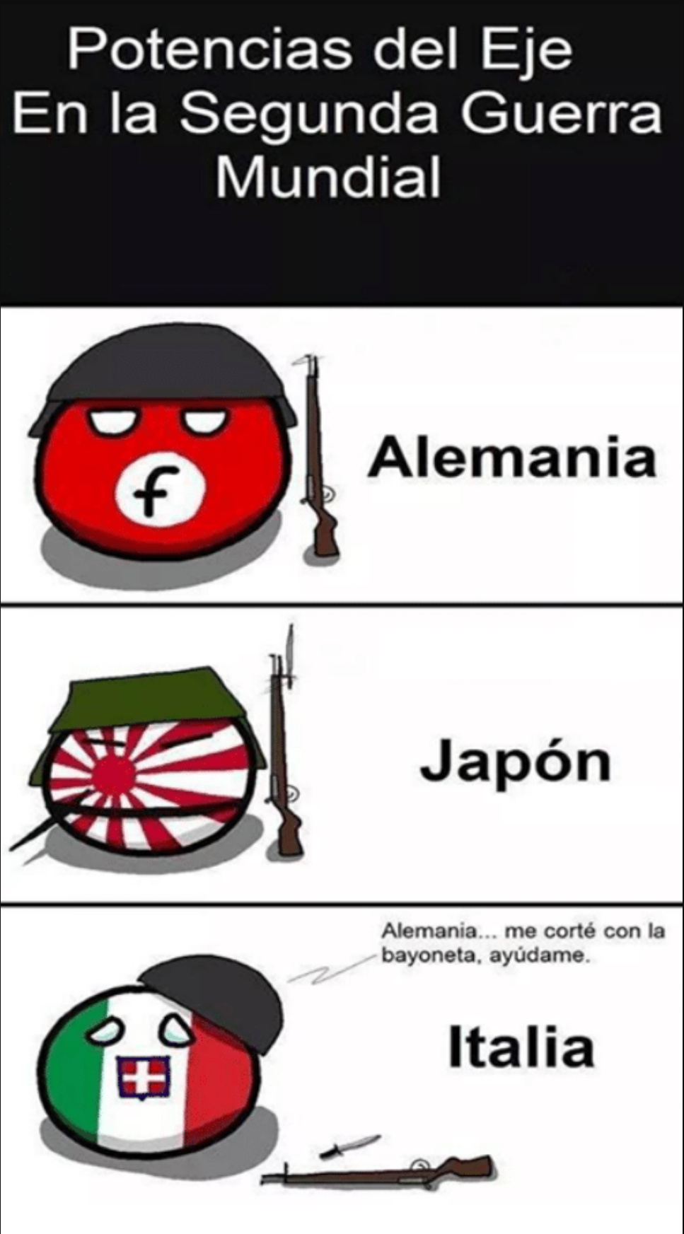 Italia en la II.GM - meme