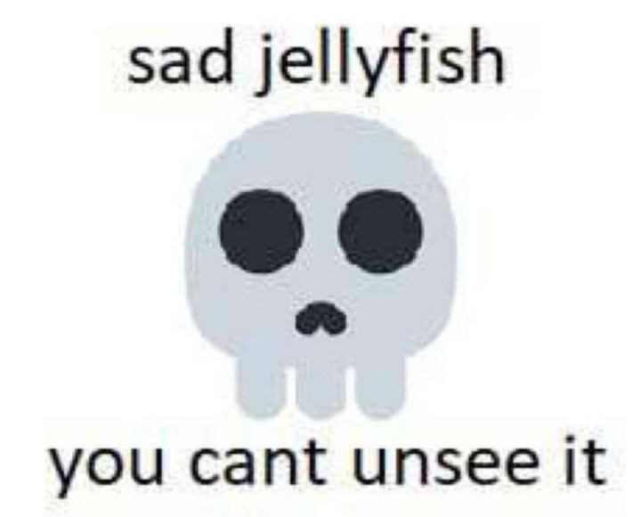 Sad jellyfish - meme