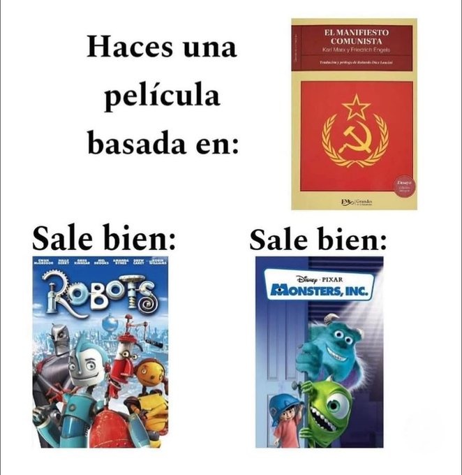 Peliculas que eran comunistas y no te diste cuenta - meme