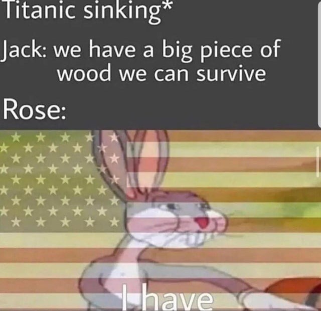 Titacnic jack and rose - meme