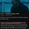 Morbius truly is a film