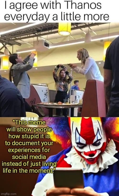 Social media clowns - meme