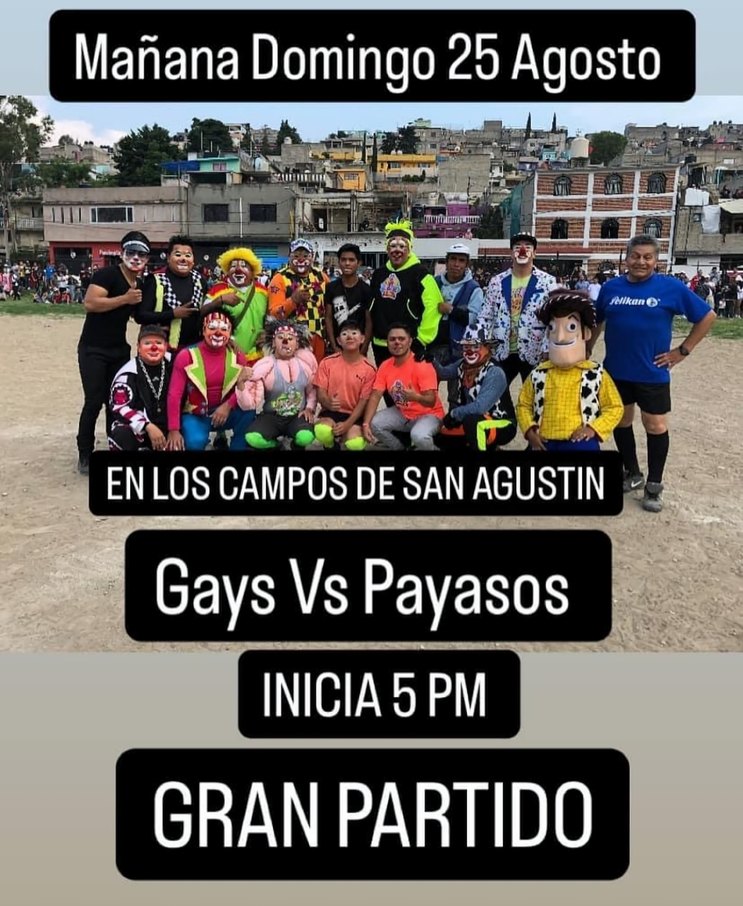 Memedroid resumido en una imagen: gays vs payasos