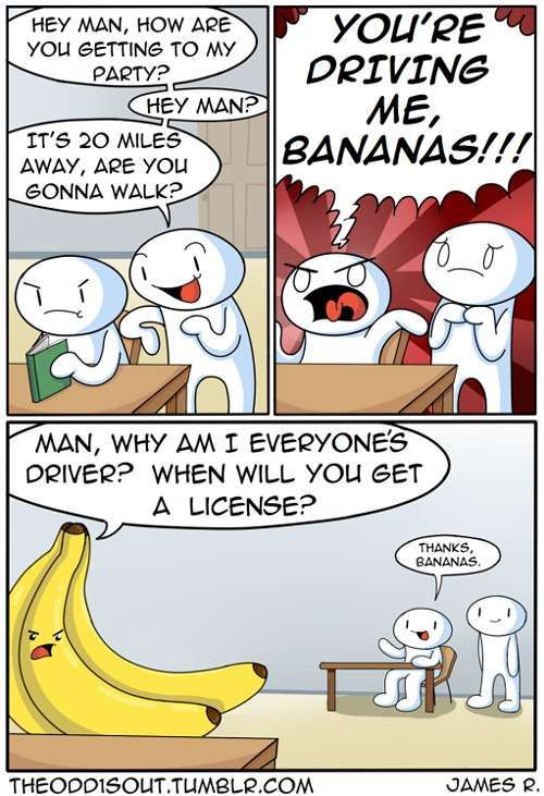 Poor banana - meme