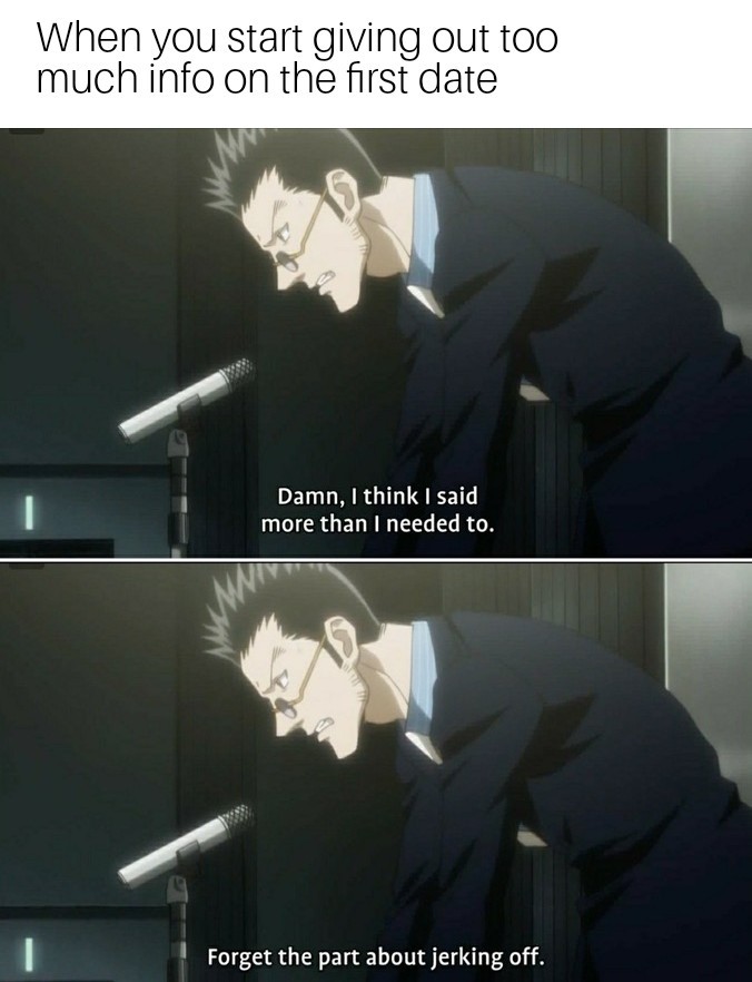 Leorio faps too much - meme