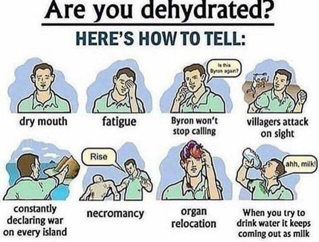 Bebam água - meme