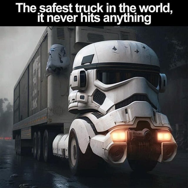 Safest truck int the world - meme