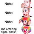 Digital Circus clowns