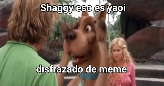 Shaggy ya quemaron un chingo está plantilla - meme