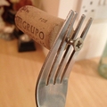 use a nail and fork to remove corks