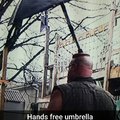 Plunger and umbrella and bald=problem solved