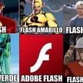 Por cierto, el "flash azul y verde" son Quicksilver de Marvel