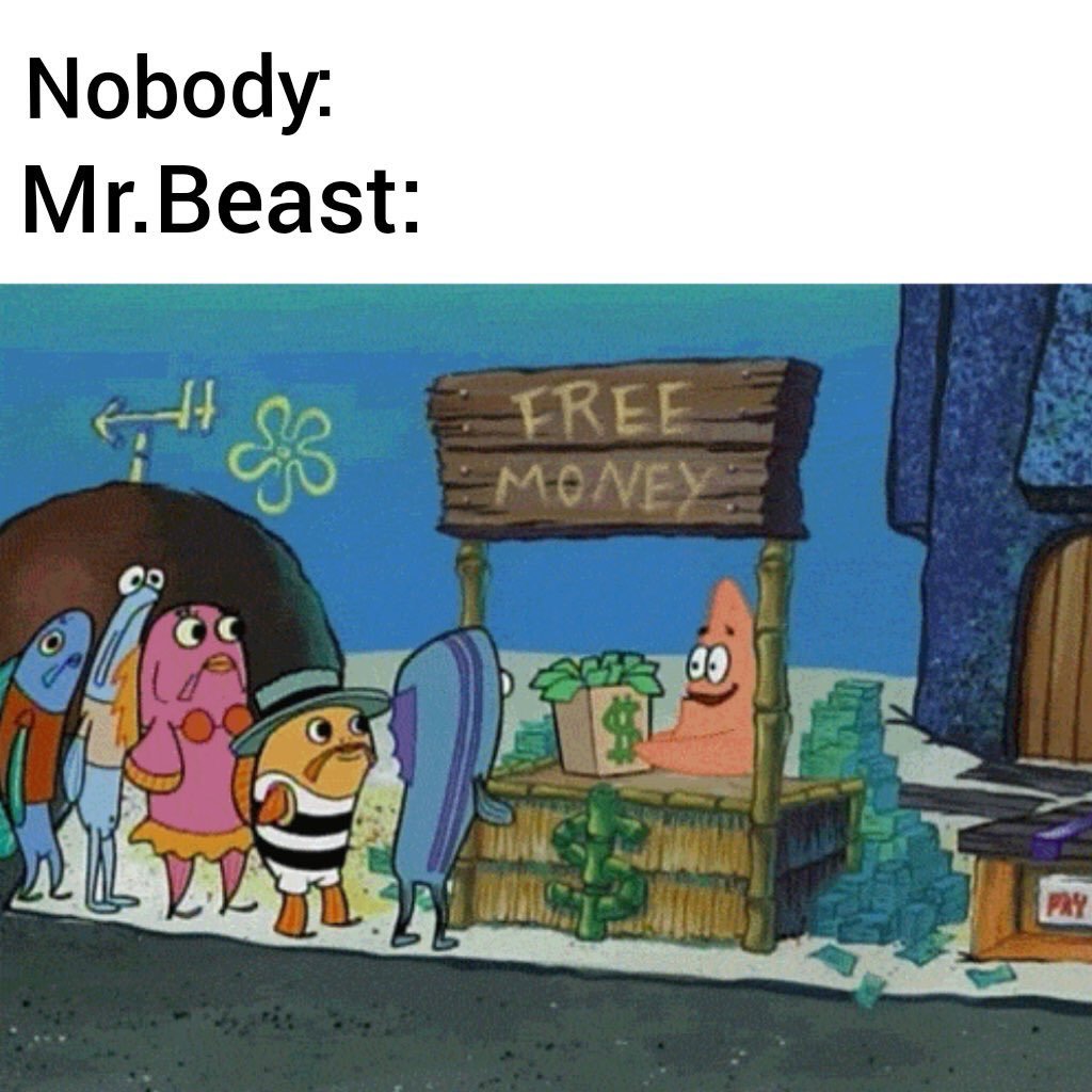 Mr Beast is cool - meme
