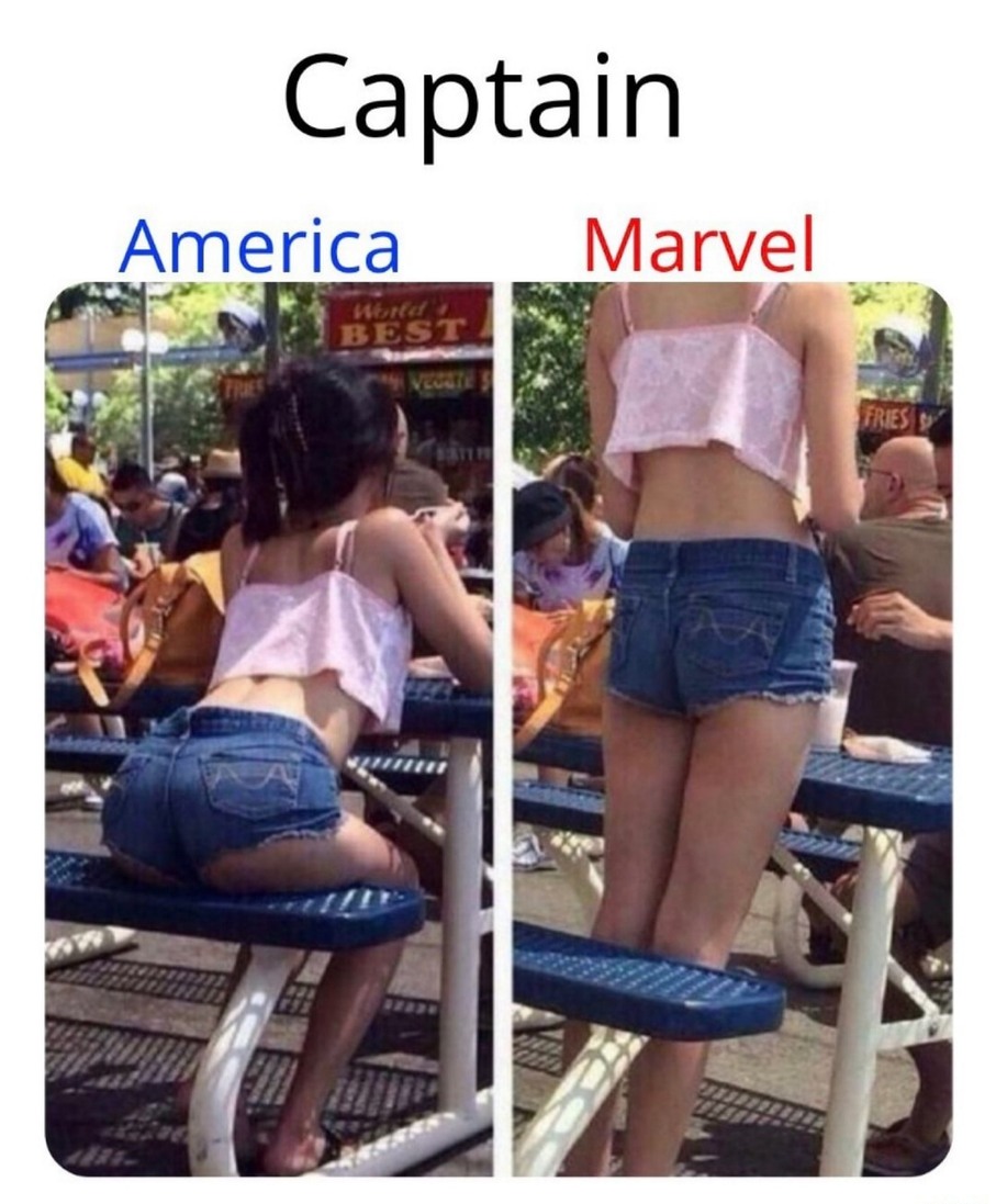 Captain America is dummy thicc - meme