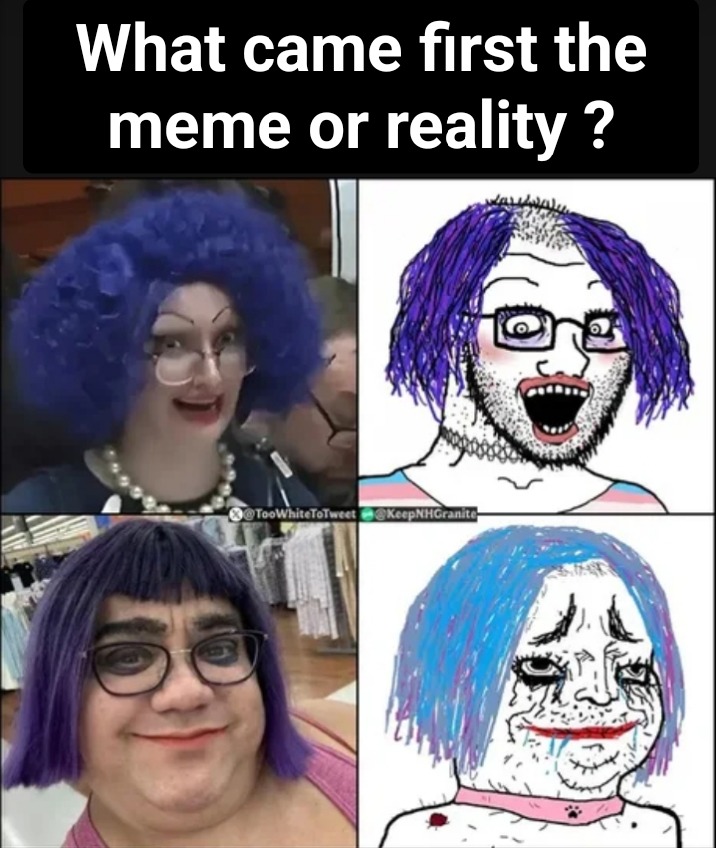 the egg or the chicken ? - meme