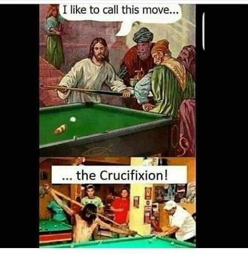 The Crucifixion move - meme