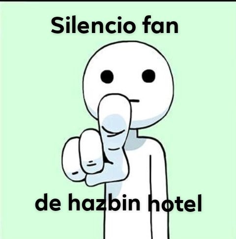 Silencio fan de hazbin hotel - meme