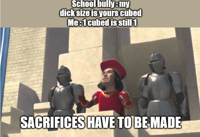 school bully vs one willing to win - meme