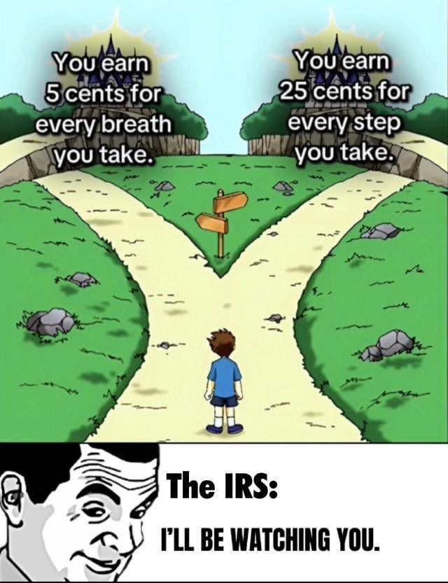 IRS is watching you - meme
