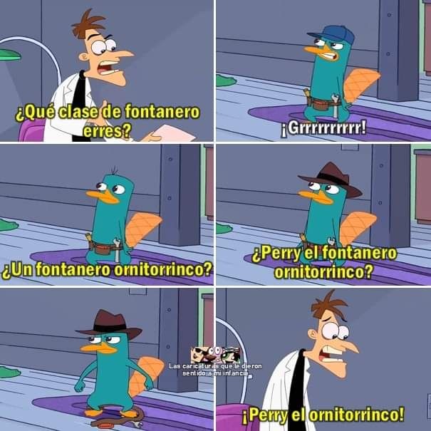 el origen de Perry el ornitorrinco - meme