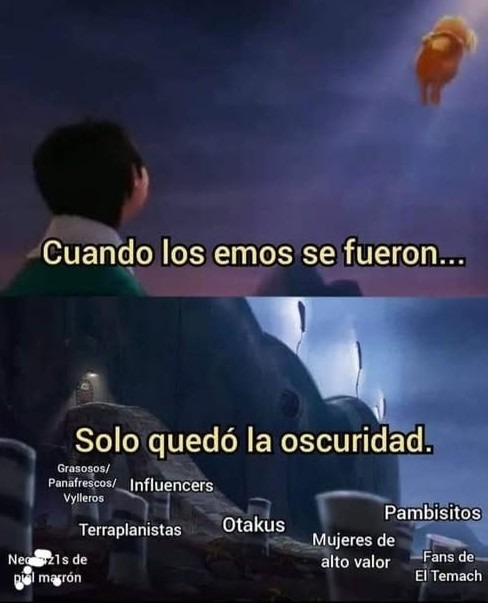 Se fueron los emos y quedó puro caos - meme
