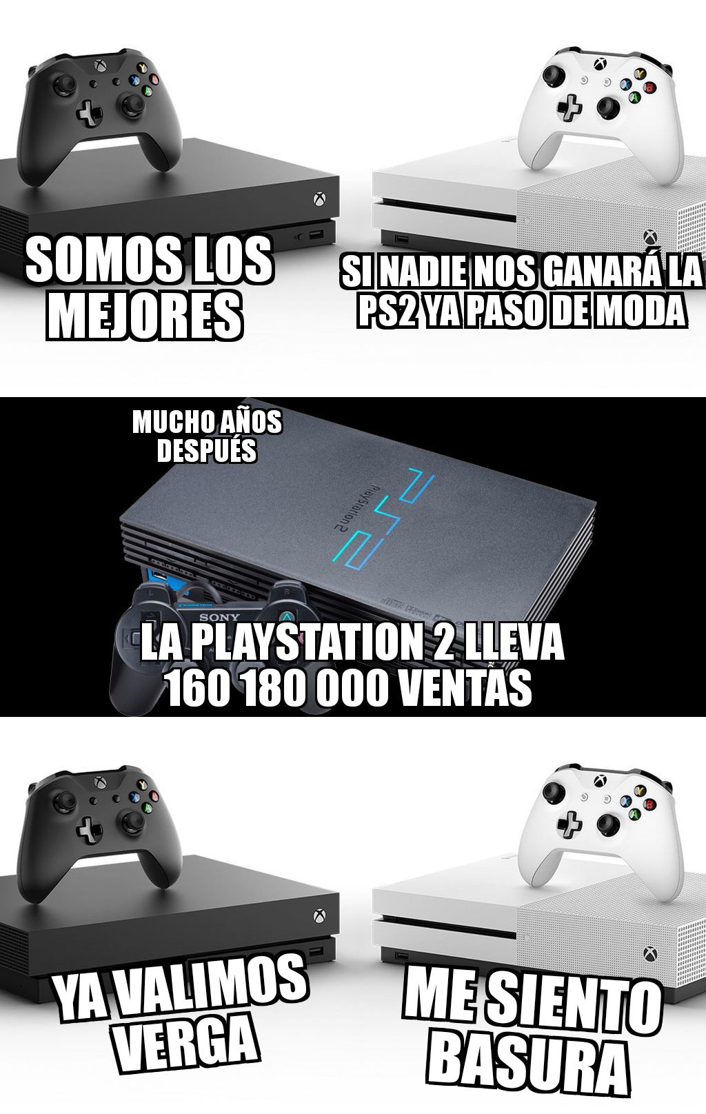 Xbox vs ps2 - meme