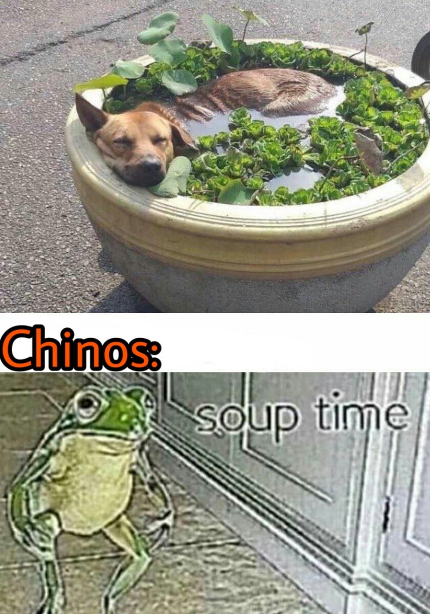 Soup time. - meme