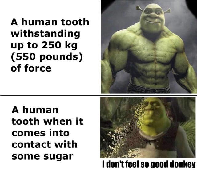 Human tooth - meme