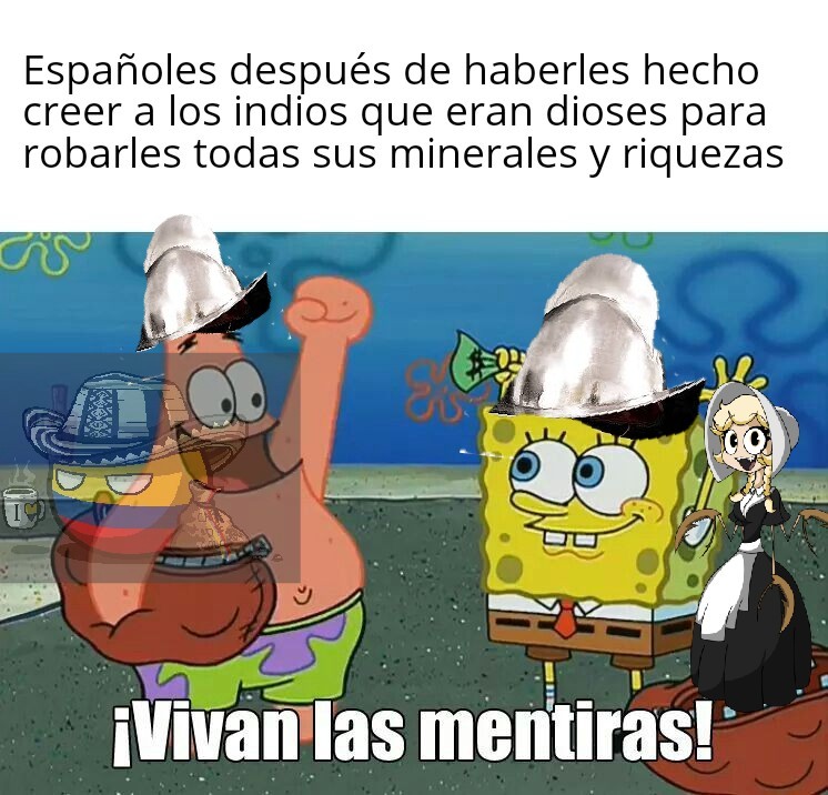 La conquista española - meme