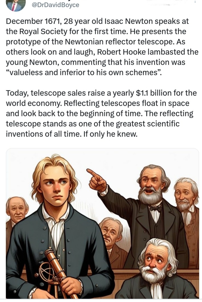 Hooke was to Newton as Edison was to Tesla - meme