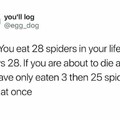 Always 28 spiders