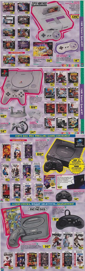 Nothing is sweeter than nostalgia (1997 Toys R Us Video Game catalog) - meme