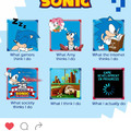 Sonic is self aware that he is a meme
