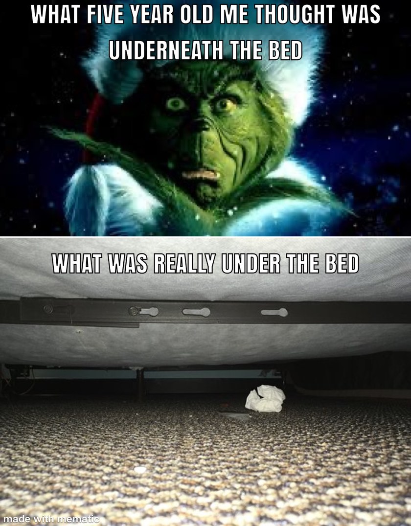 Under bed scary - meme