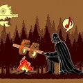 How did Han Solo get to the other side?...  EWOKED
