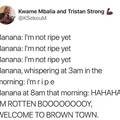 Asian banana turns Indian
