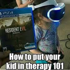 Tips on putting child in therapy - meme