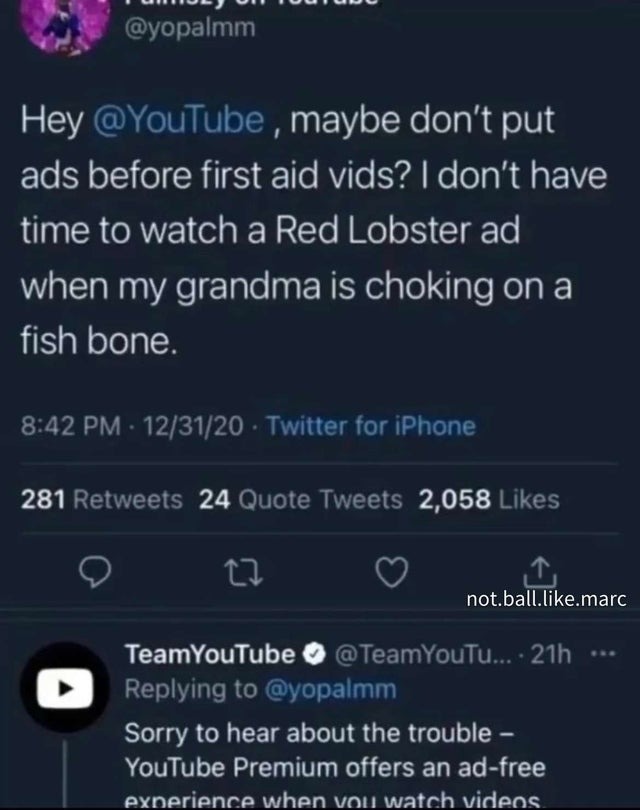 youtube ads - meme