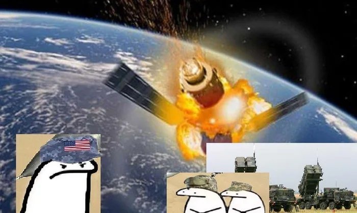 Satellites over Ukraine - meme