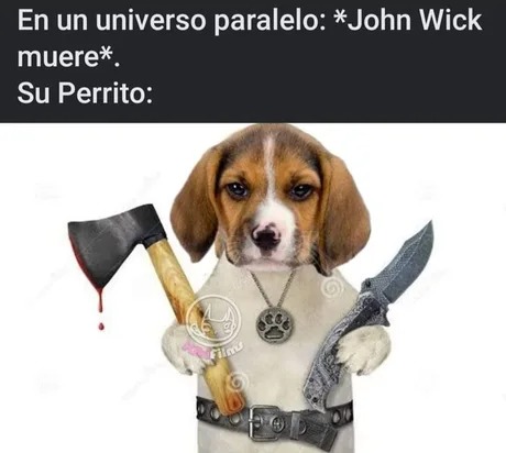 En un universo paralelo John Wick es eliminado - meme