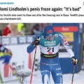 Remi Lindholm's penis froze again