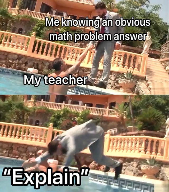 Math problem meme