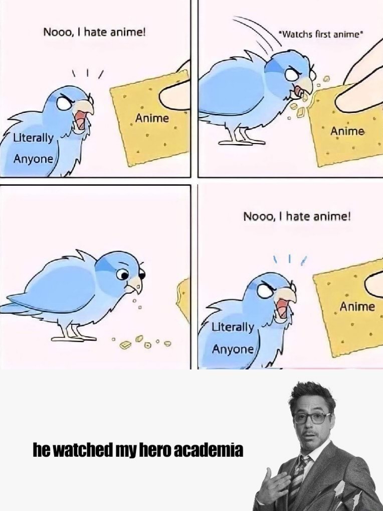 We hate anime Anime is life Im in danger meme  MemeZilacom