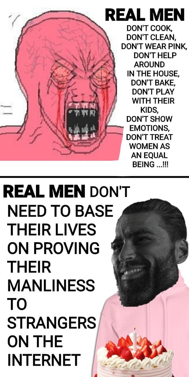 Real men gigachad - meme