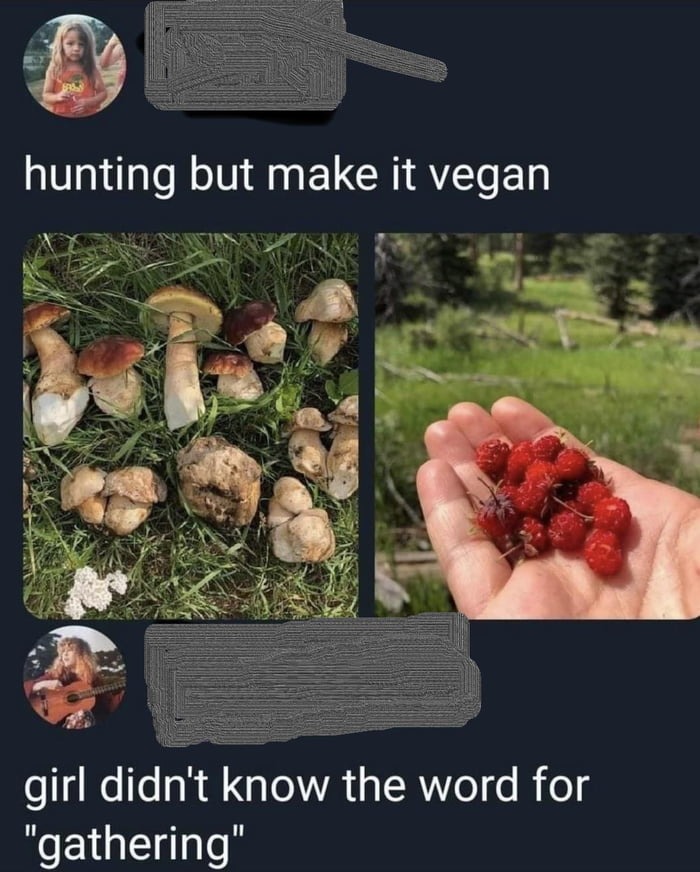 didn’t know the word foraging - meme