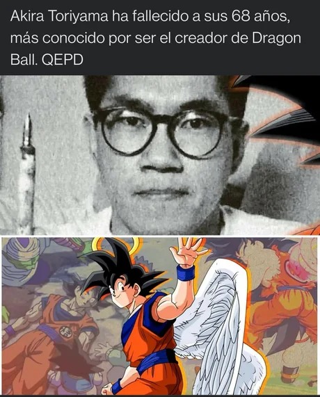 El creador de Dragon Ball - meme