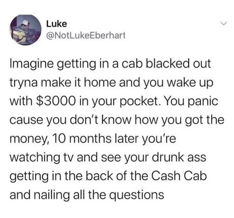 Cash cab meme