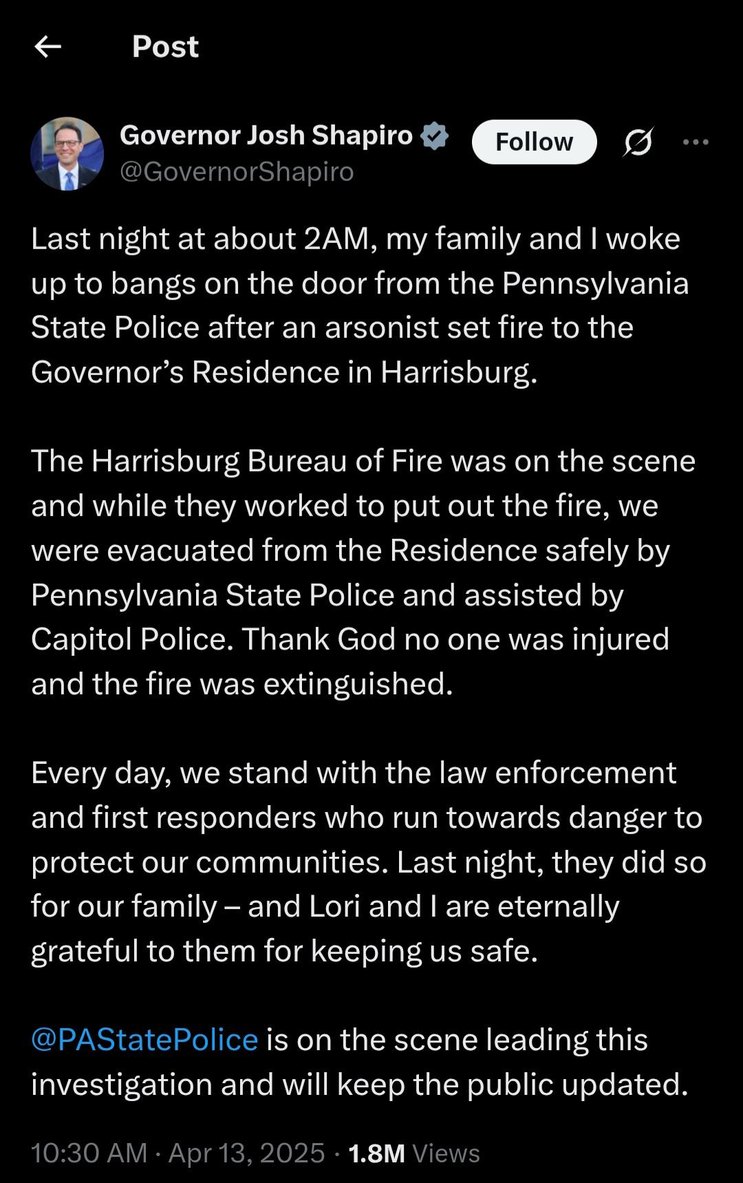 Josh Shapiro's mansion fire and Cody Balmer arrested - meme